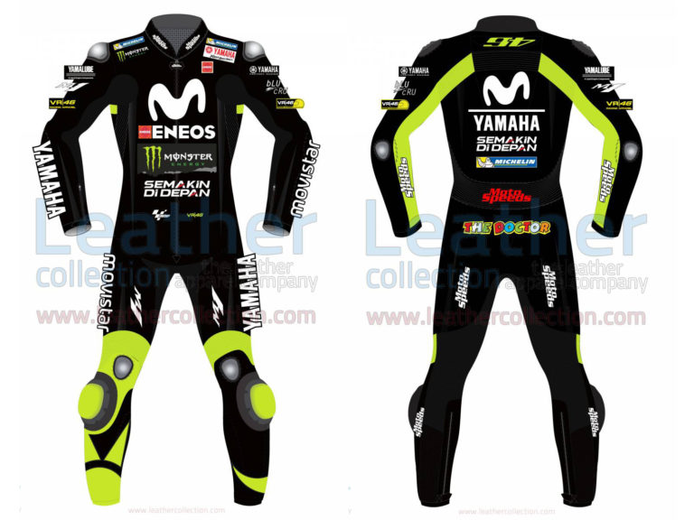 Valentino Rossi Movistar Yamaha 2018 Suit in Black