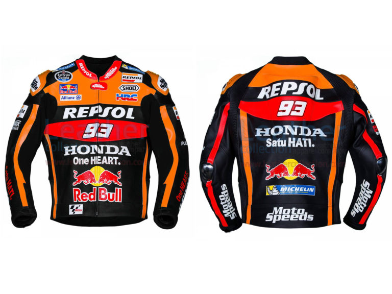 Marc Marquez 93 Honda Repsol Black Jacket 2017