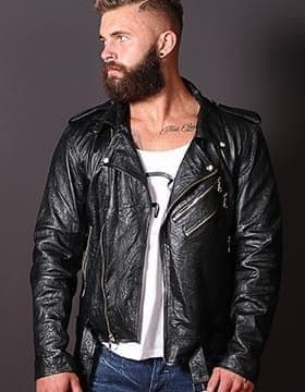 Jacken Für Männer - Biker Lederjacke Herren - Leather Collection