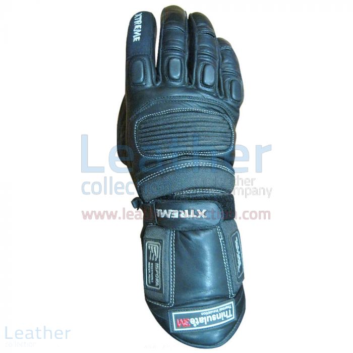 Stallion Leather Racing Gloves upper view