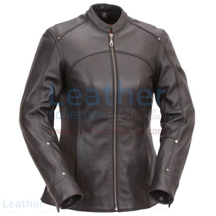Claim 3/4 Length Touring Motorcycle Leather Jacket for $249.00