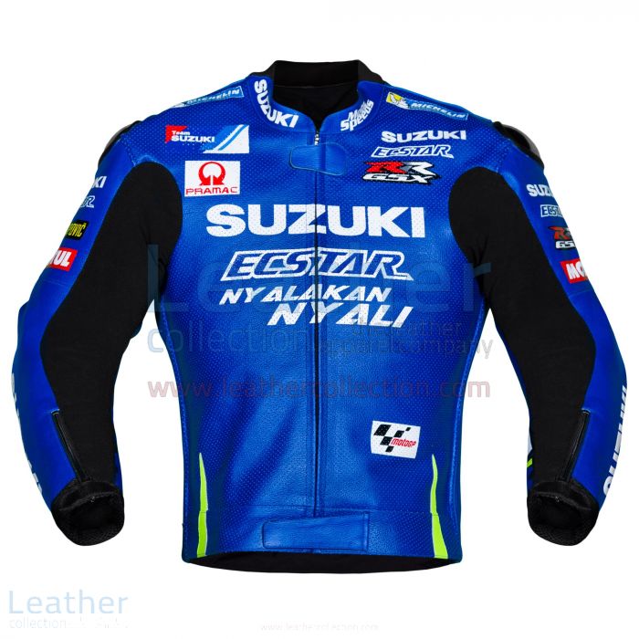 Pick Andrea Iannone Suzuki MotoGP 2017 Leather Jacket for CA$589.50 in