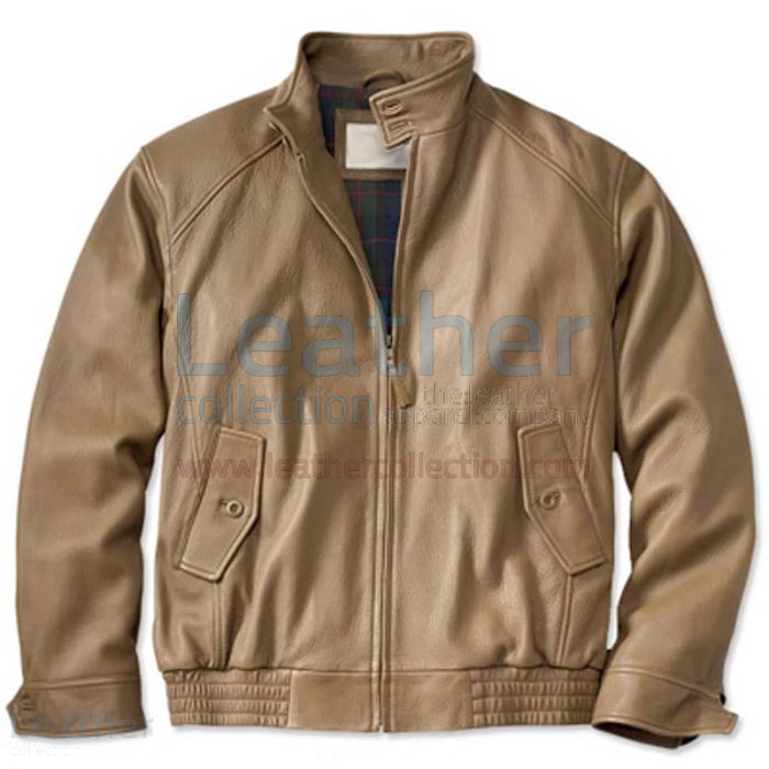 Pick it Now Beige Leather Bomber Jacket for CA$288.20 in Canada