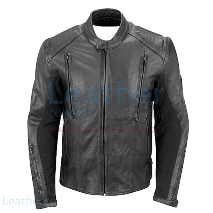 Customize Leather Touring Jacket with Scooter Collar & Multiple Vents