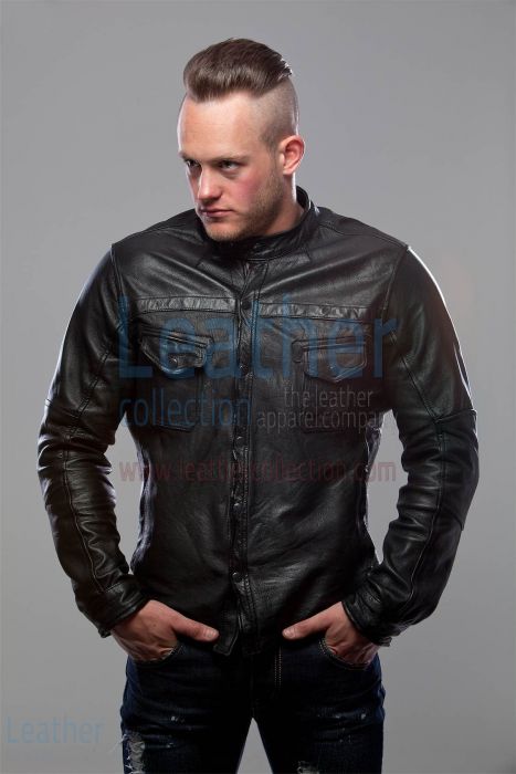 Black Jacket Men – Shirt Style Jacket | Leather Collection