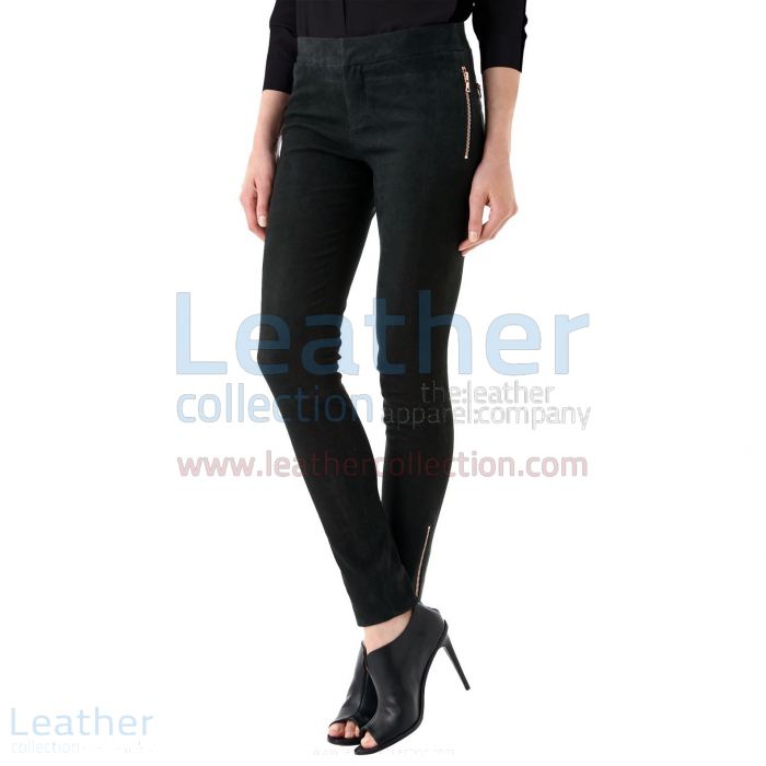 Black Suede Pant – Womens Black Pants | Leather Collection