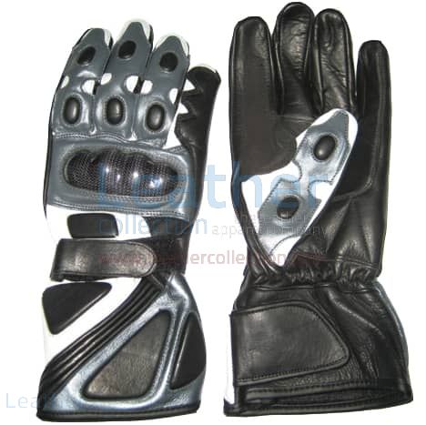 Grey Motorbike Gloves | Buy Now | Leather Collection