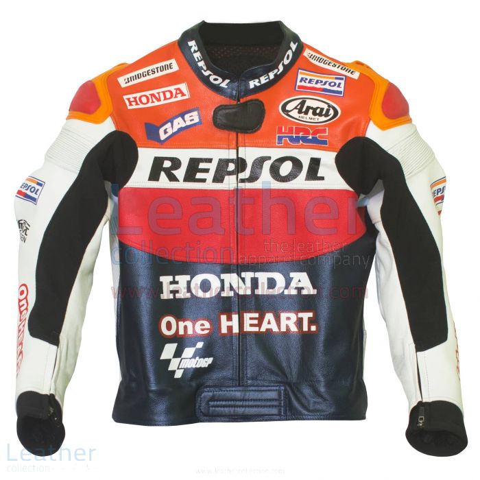 Tienda en linea Dani Pedrosa 2012 Honda Repsol One Heart chaqueta de c