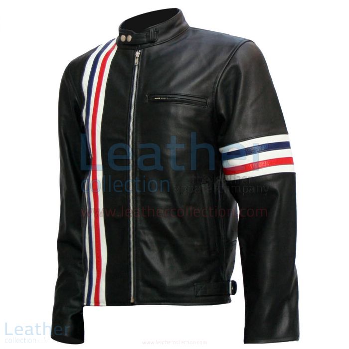Purchase Now Easy Rider Captain America Biker Black Leather Jacket for