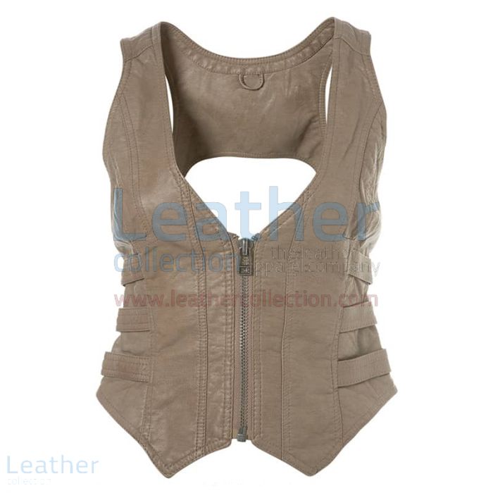 Shop Fashion Short Leather Vest for CA$195.19 in Canada