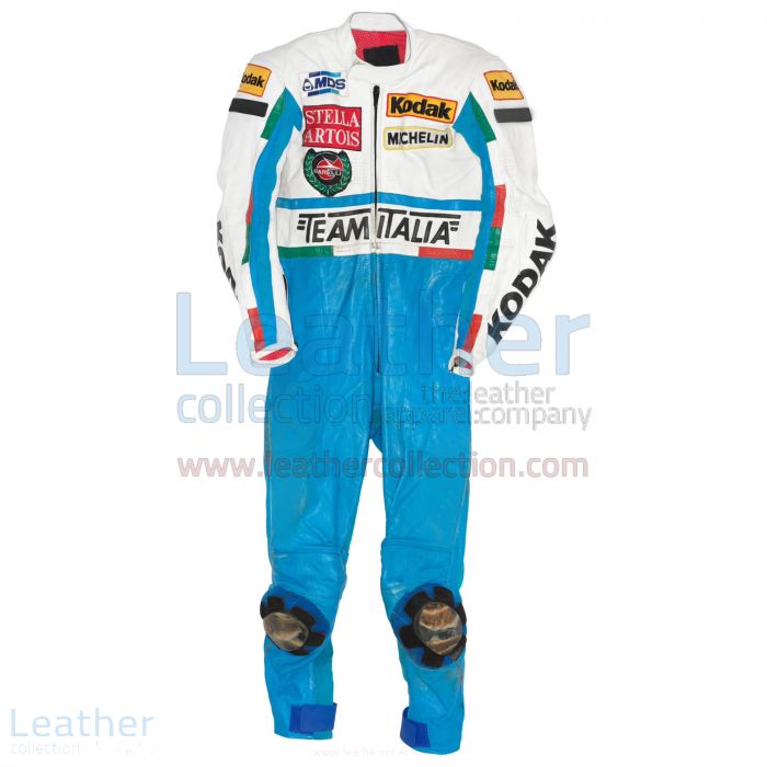 Customize Fausto Gresini Garelli GP 1987 Motorbike Suit for $899.00