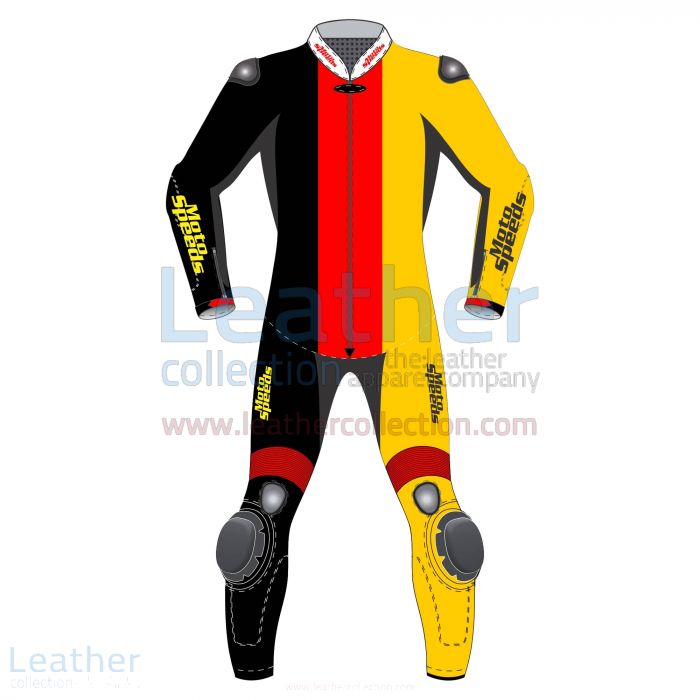 Motorcycle Suit – Germany Vertical Flag Suit | Leather Collection