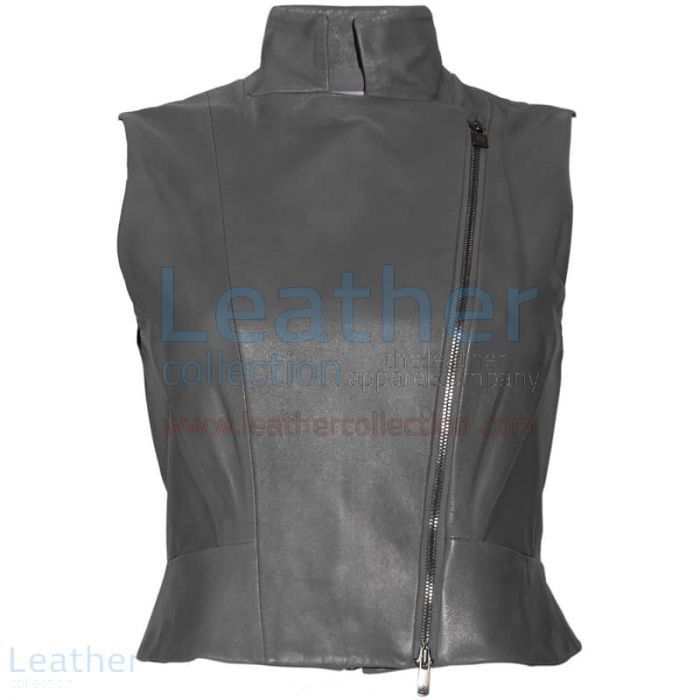 Compra Chaleco Cuello Alto Mujer – Chaleco de Cuero – Leather Collection