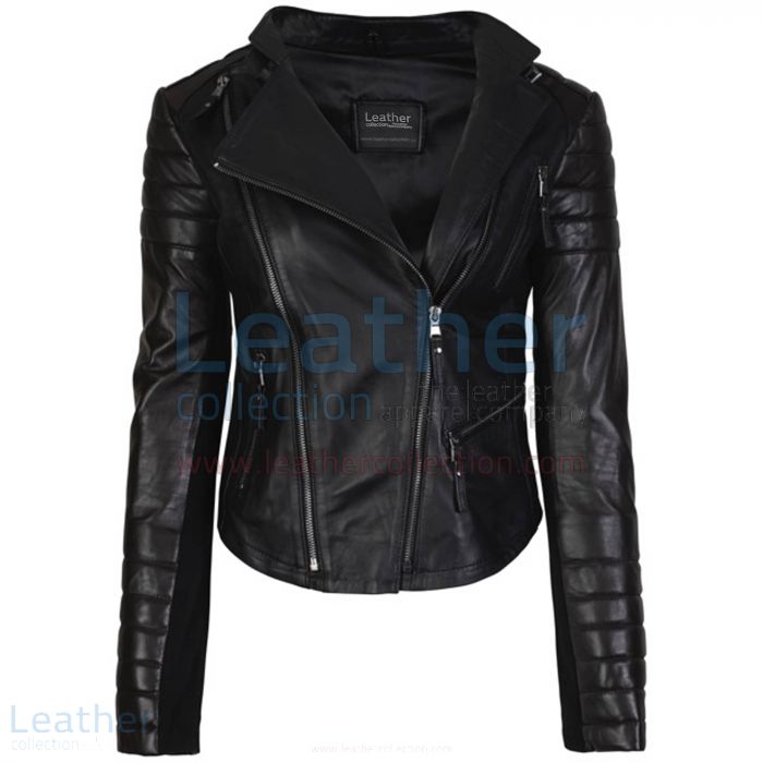 Pick Online Kelly Fashion Ladies Leather Jacket Black for $450.00