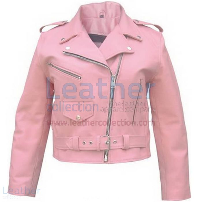 Purchase Online Ladies Pink Girls Motorcycle Jacket for $199.00