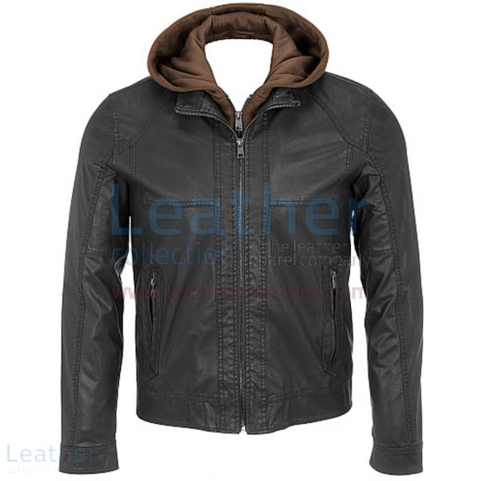 Black Leather Jacket With Hood Mens | Buy Now | Leather Collection