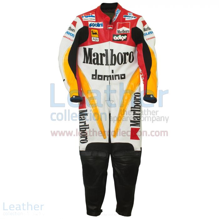 Offering Loris Capirossi Honda GP 1995 Racing Suit for $899.00