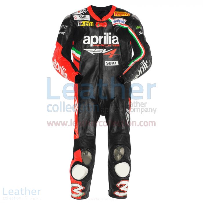 Buy Online Max Biaggi Aprilia 2012 Race Leathers for $899.00
