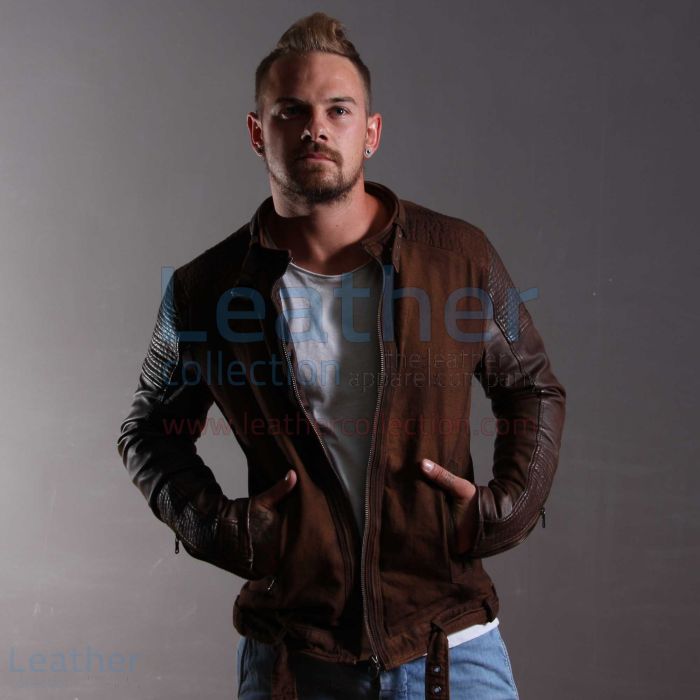 Shop Men Fashion Urban Leather Jacket for SEK5,280.00 in Sweden