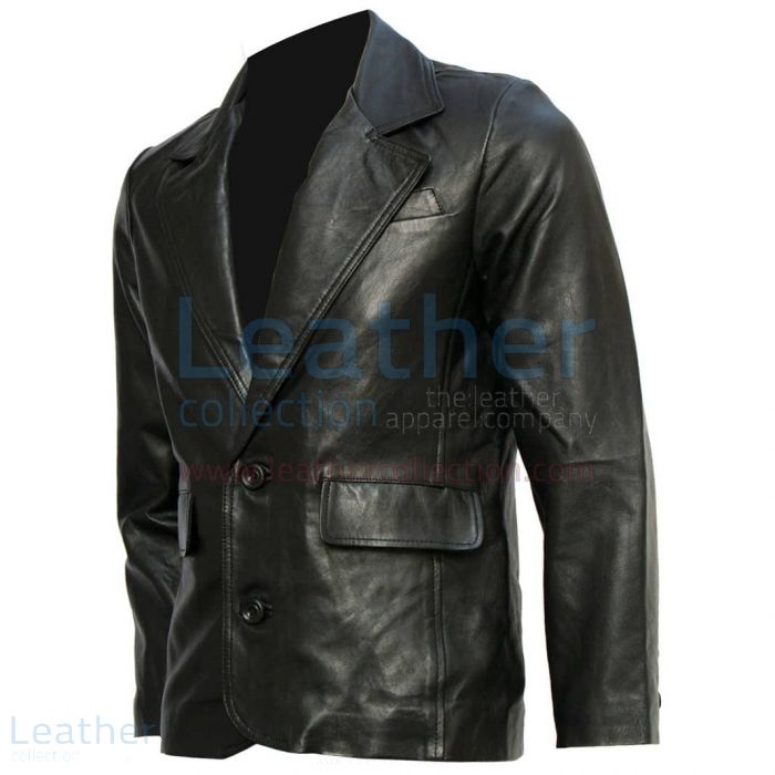 Pick up Online Mission Impossible Tom Cruise Black Leather Blazer for