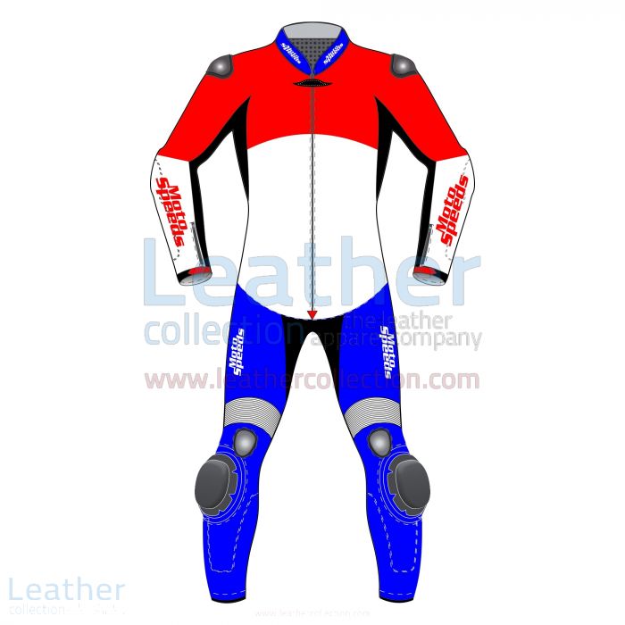 Pick it Online Netherlands Rounded Flag Leather Moto Suit for $800.00