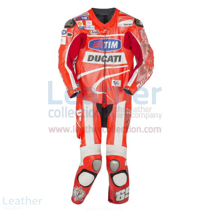 Personalizza online Nicky Hayden Ducati 2013 MotoGP Tuta in Pelle Gara