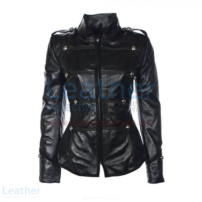 Pick it Online Princess Military Leather Jacket for SEK3,071.20 in Swe