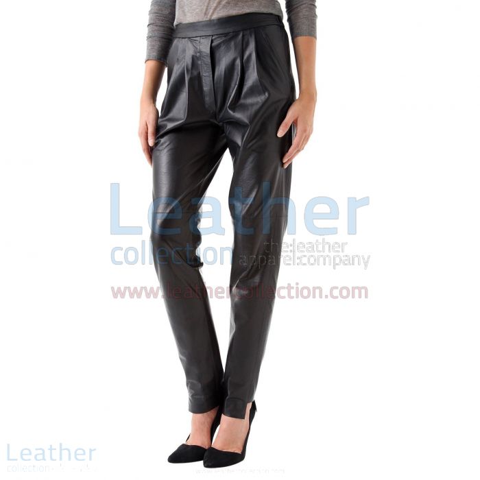 Order Now Ladies Leather Relaxed Pants