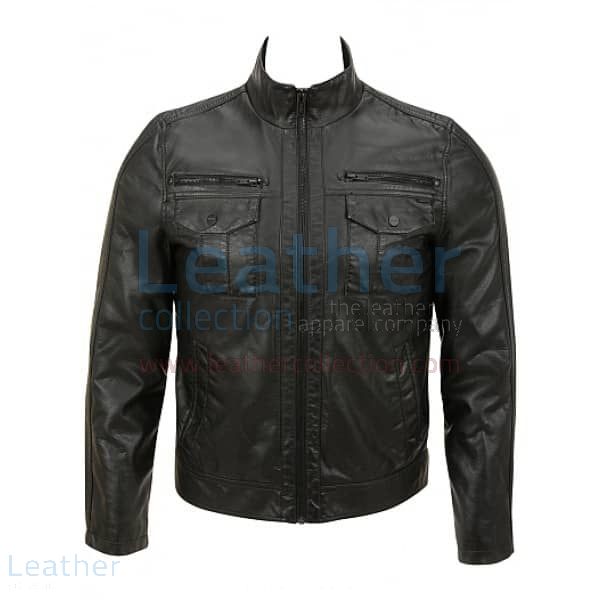 Buy Online Semi Fashion Moto Leather Jacket for SEK1,751.20 in Sweden
