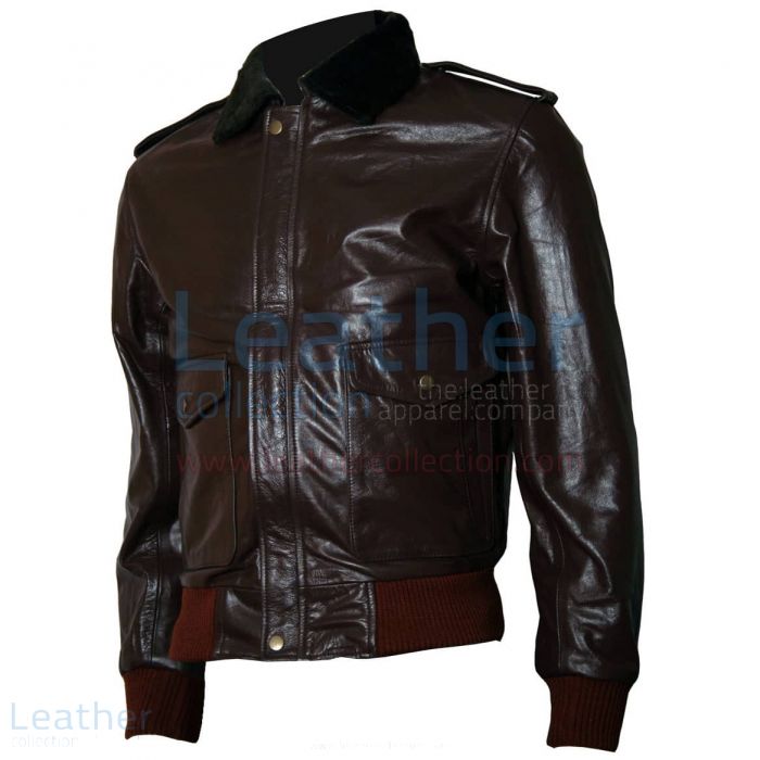 Purchase The Thing R. J. MacReady Brown Leather Jacket for CA$504.35 i