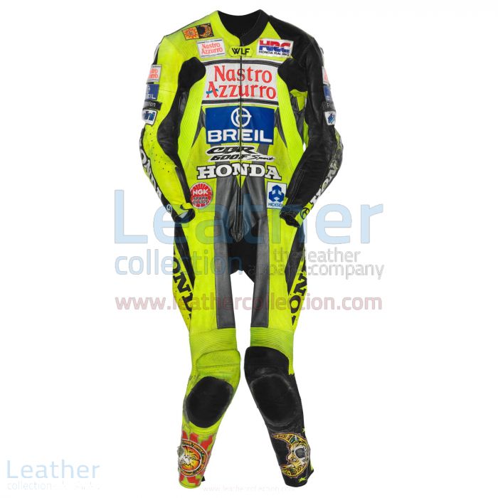 Claim Now Valentino Rossi Honda CBR 600 GP 2000 Leather Suit for $899.
