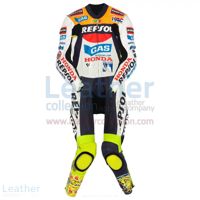 Get Valentino Rossi Honda MotoGP 2002 Leather Suit for A$1,213.65 in A