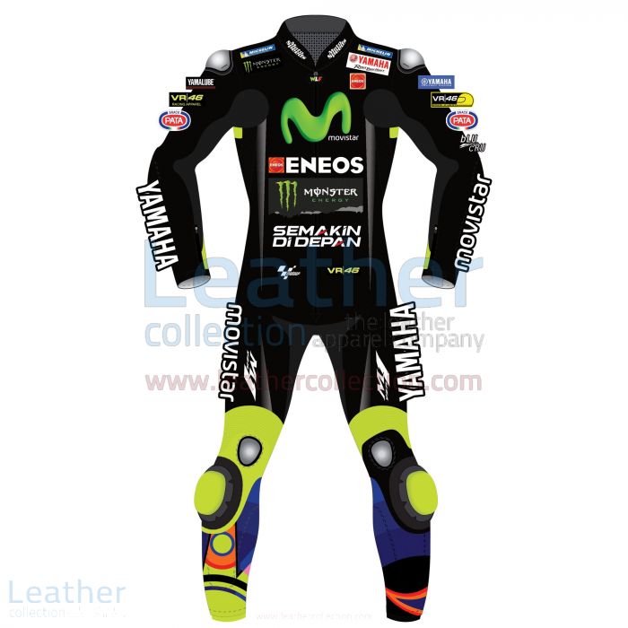 Einkaufen Valentino Rossi Movistar Yamaha Rennsport 2017 Anzug Schwarz
