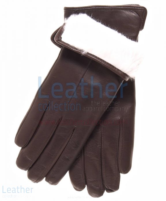 White Fur Lined Gloves | Buy Now | Leather Collection