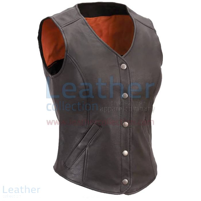 Black Leather Motorcycle Vest | Buy Now | Leather Collection