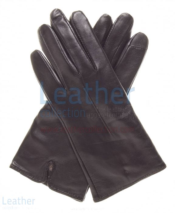 Offering Online Wool Lined Ladies Brown Leather Gloves for $55.00