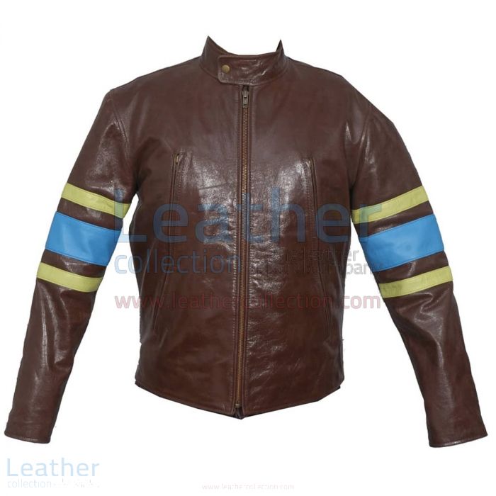 Customize X-MEN Wolverine Origins Biker Leather Jacket for CA$504.35 i