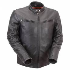 Premium Leather Rider Jacket with Multiple Vents