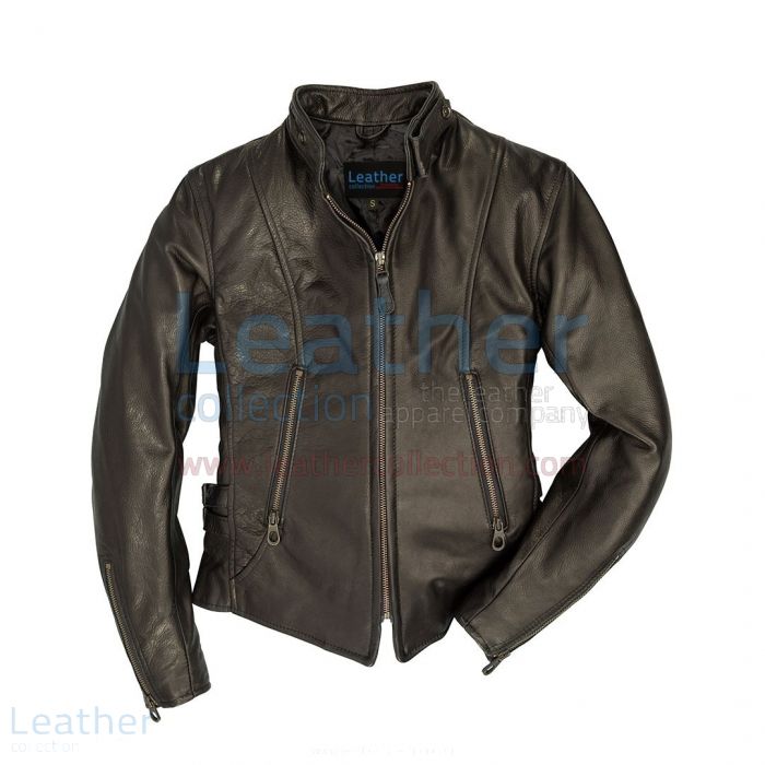 Cafe racer leather jacket