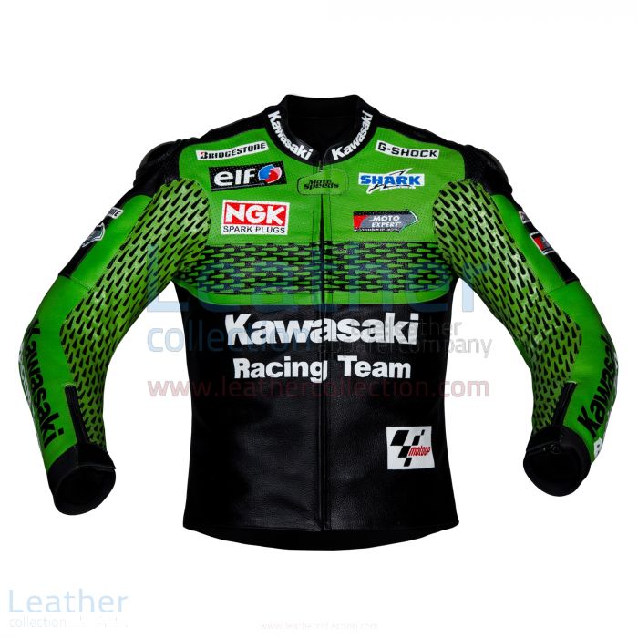 Kawasaki leather motorcycle jacket