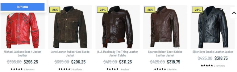 Celebrity leather jackets