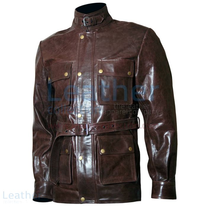 Benjamin button leather jacket