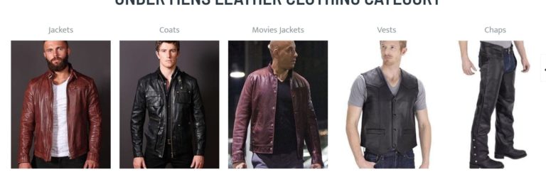 Mens leather fashion