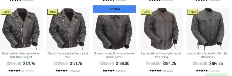 Biker leather jacket men