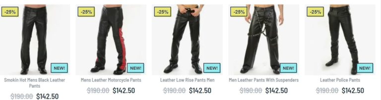 leather pants men