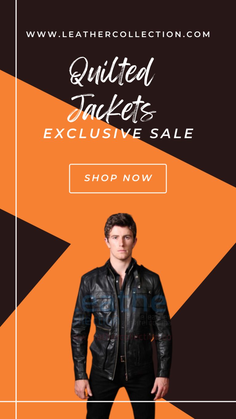 Men leather fashion jacket